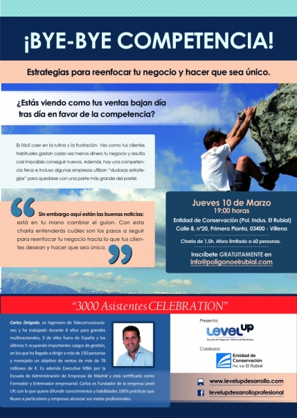 Charla gratuita - ¡Bye Bye competencia!