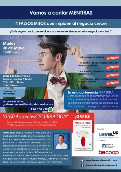 Conferencia gratuita - Vamos a contar mentiras