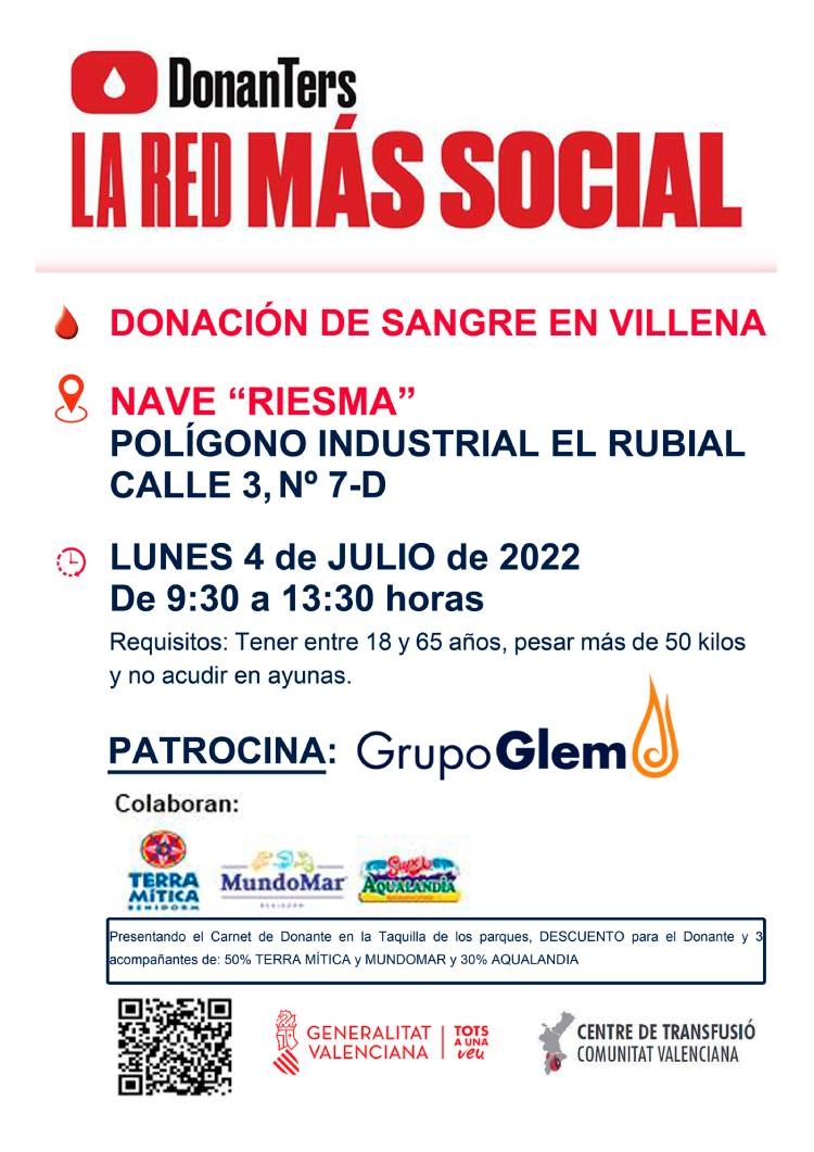 donación sangre polígono villena